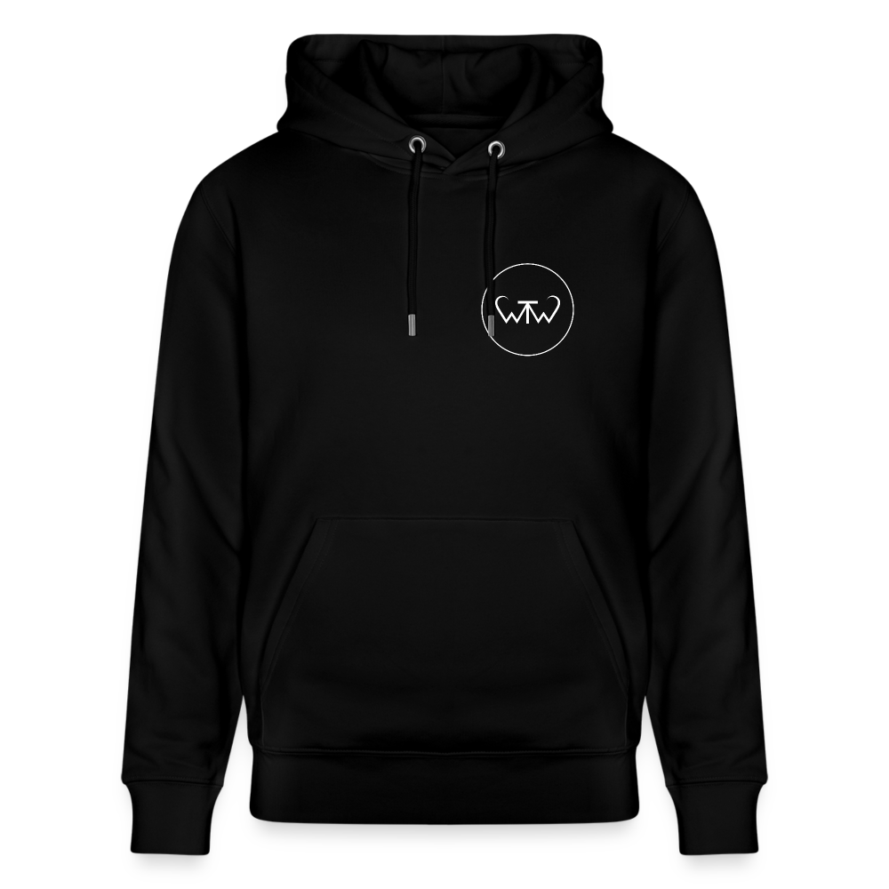 Wish To Wonder - whale | Unisex Organic Hoodie - black