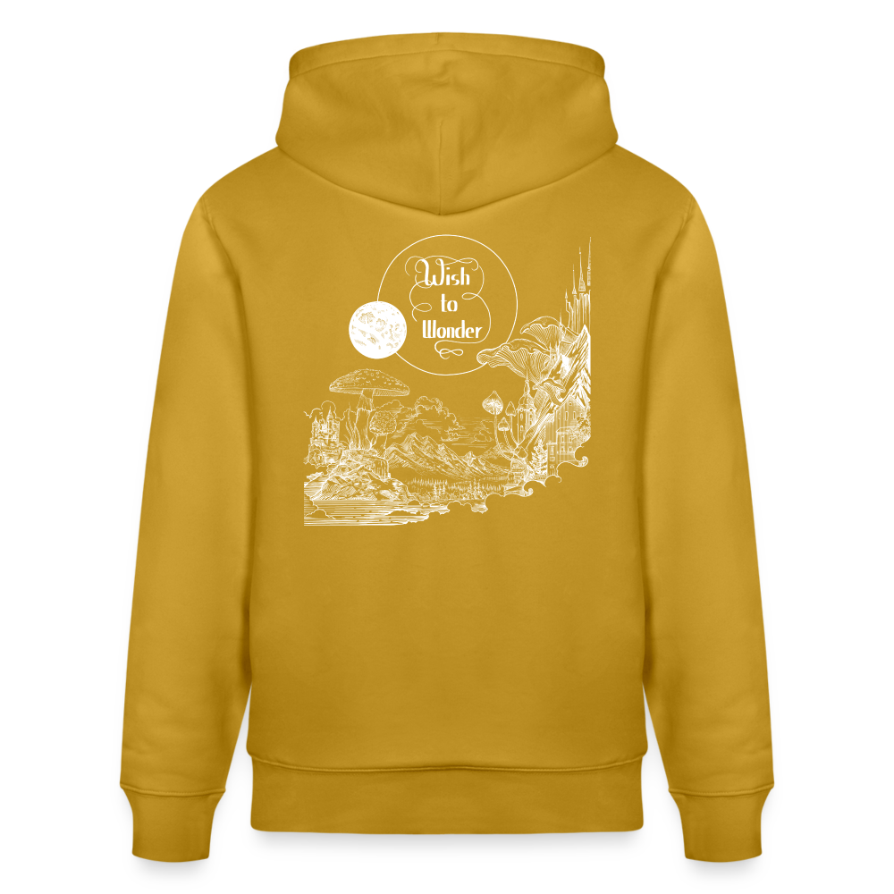 Wish To Wonder - Welcome To Wonderland | Unisex Organic Hoodie - ochre