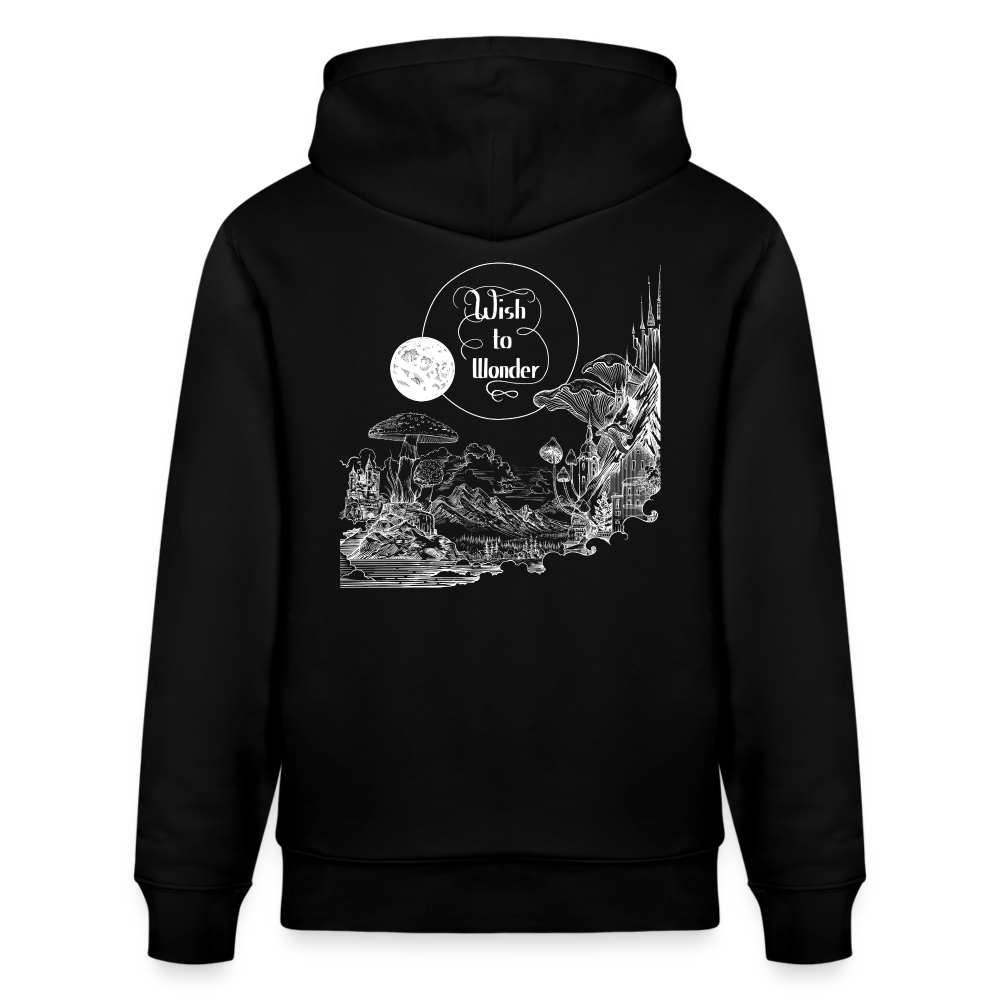 Wish To Wonder - Welcome To Wonderland | Unisex Organic Hoodie - black