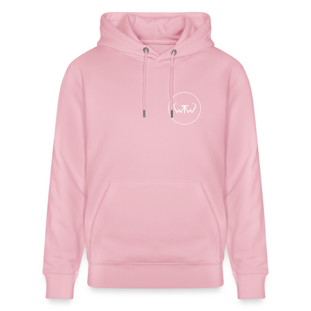 Wish To Wonder - whale | Unisex Organic Hoodie - cotton pink