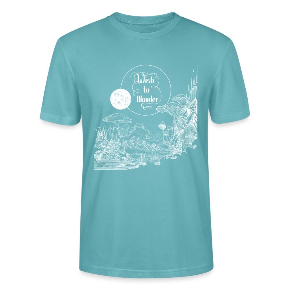 WTW - Welcome To Wonderland white print | Stanley/Stella CRAFTER Unisex T-Shirt - pastel turquoise