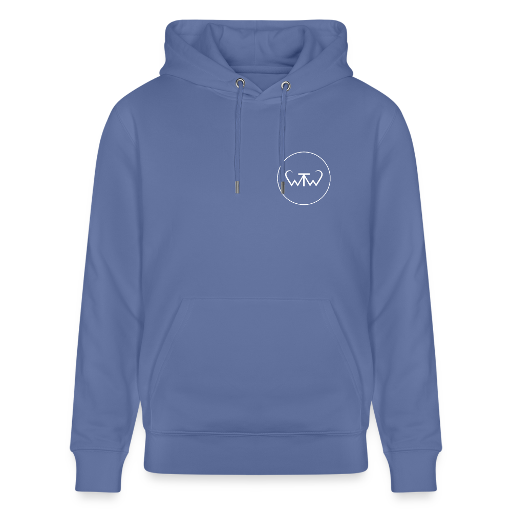 Wish To Wonder - whale | Unisex Organic Hoodie - bright blue