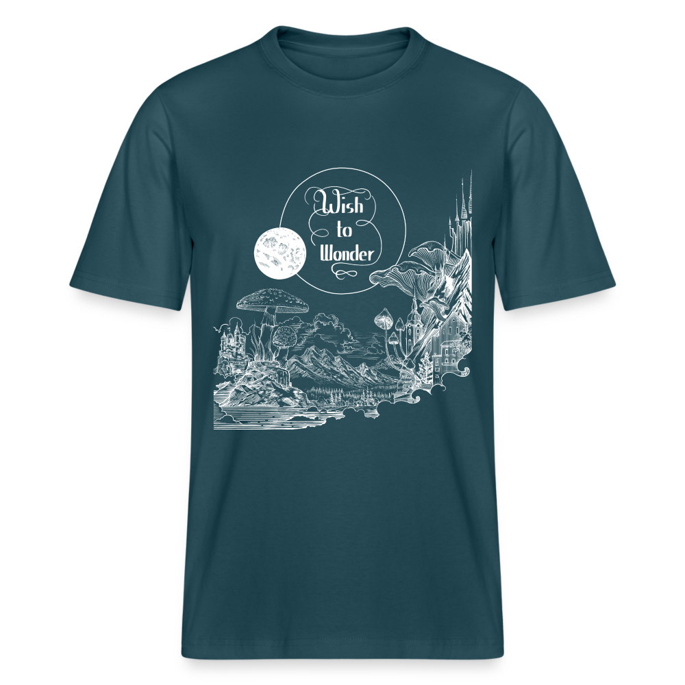 Wish To Wonder - Welcome To Wonderland | Relaxed Fit Unisex Organic T-Shirt - stargazer