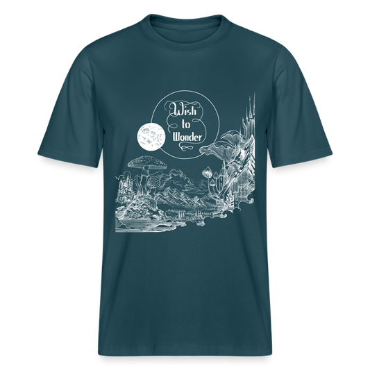 Wish To Wonder - Welcome To Wonderland | Relaxed Fit Unisex Organic T-Shirt - stargazer