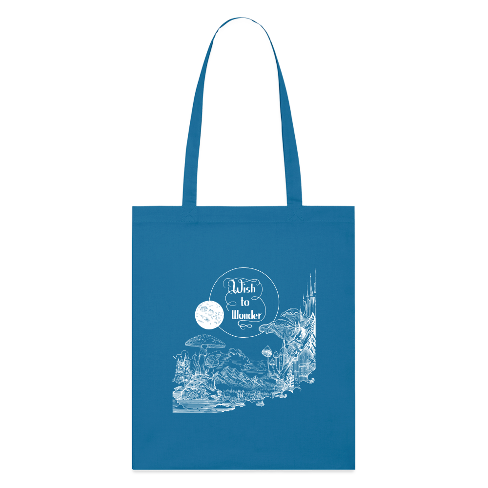 Wish To Wonder - Welcome To Wonderland | Organic Tote Bag - royal blue