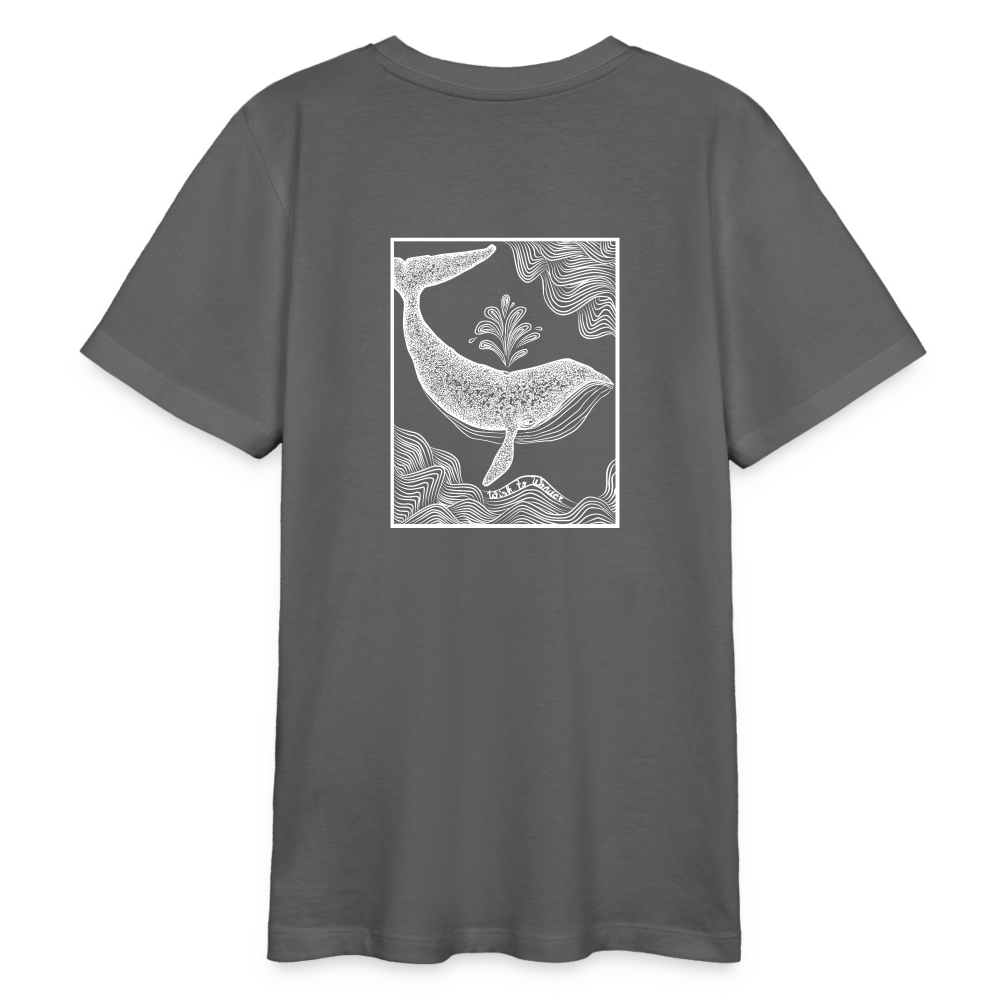 Wish To Wonder - whale | Organic Teen T-Shirt - anthracite