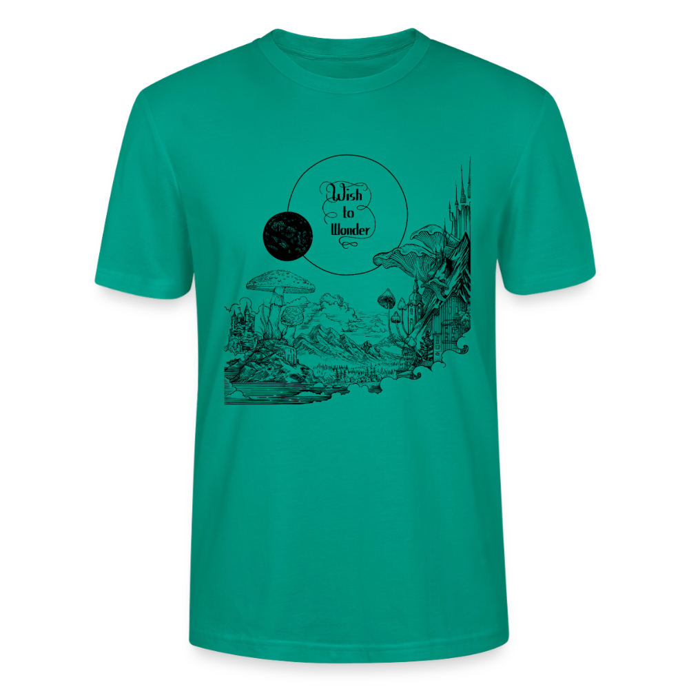 WTW - Welcome To Wonderland black print | Stanley/Stella CRAFTER Unisex T-Shirt - blue-green