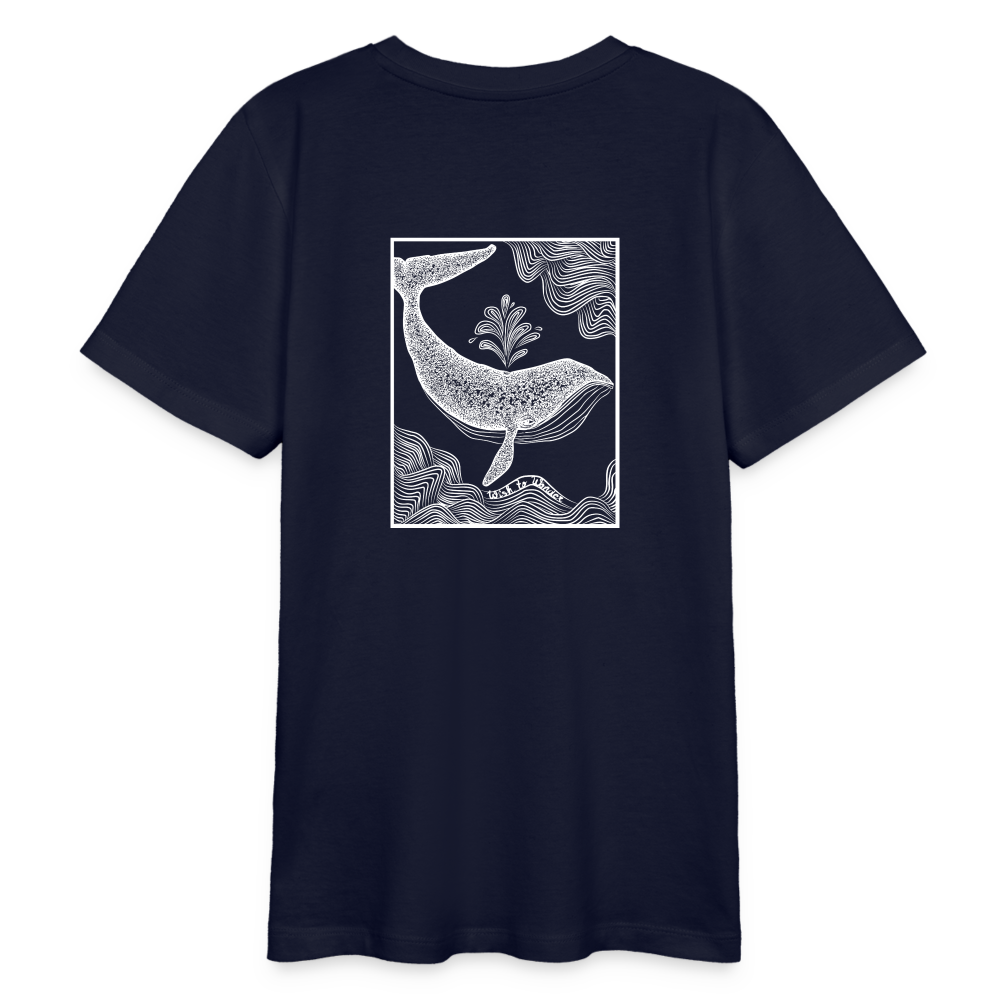 Wish To Wonder - whale | Organic Teen T-Shirt - navy