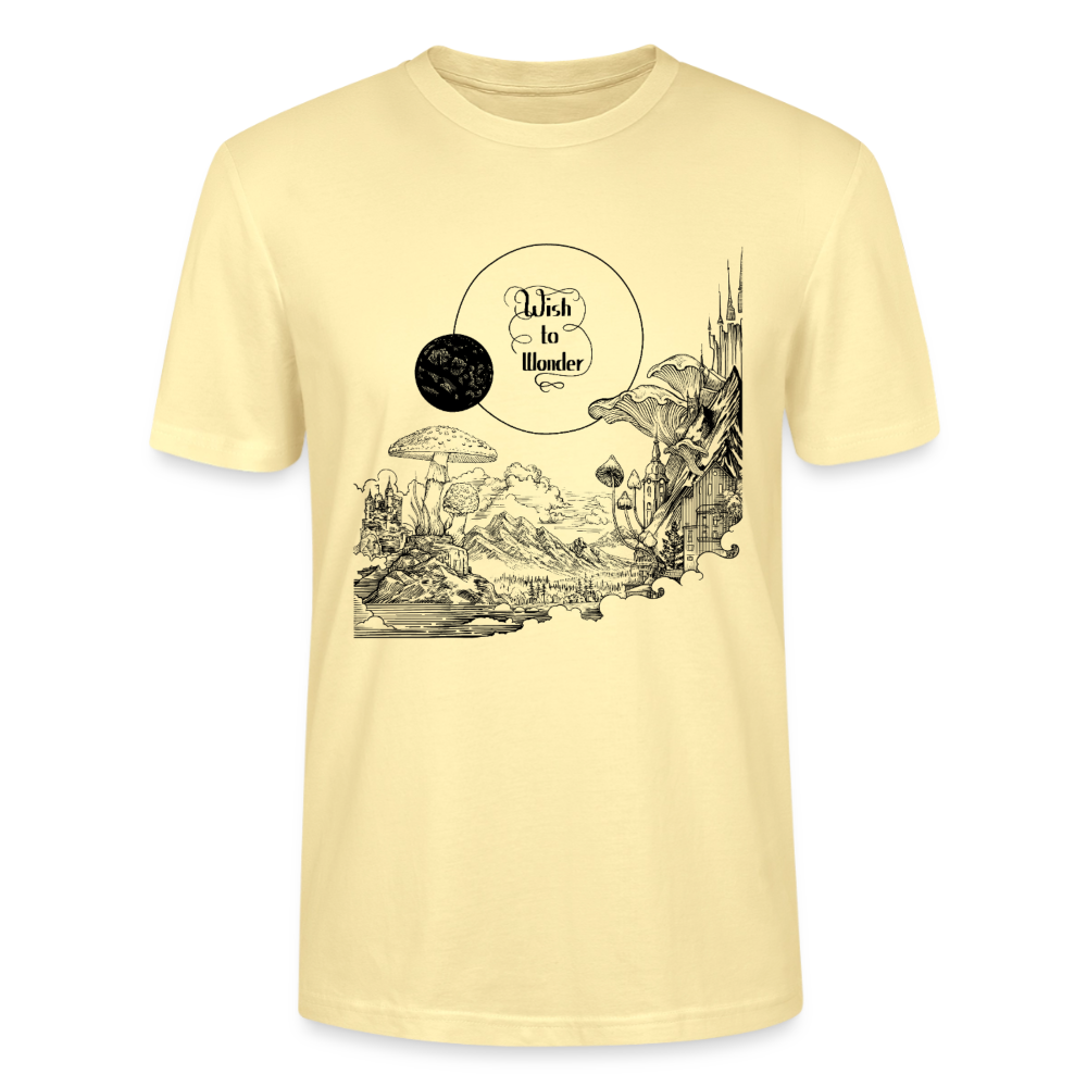 WTW - Welcome To Wonderland black print | Stanley/Stella CRAFTER Unisex T-Shirt - cream