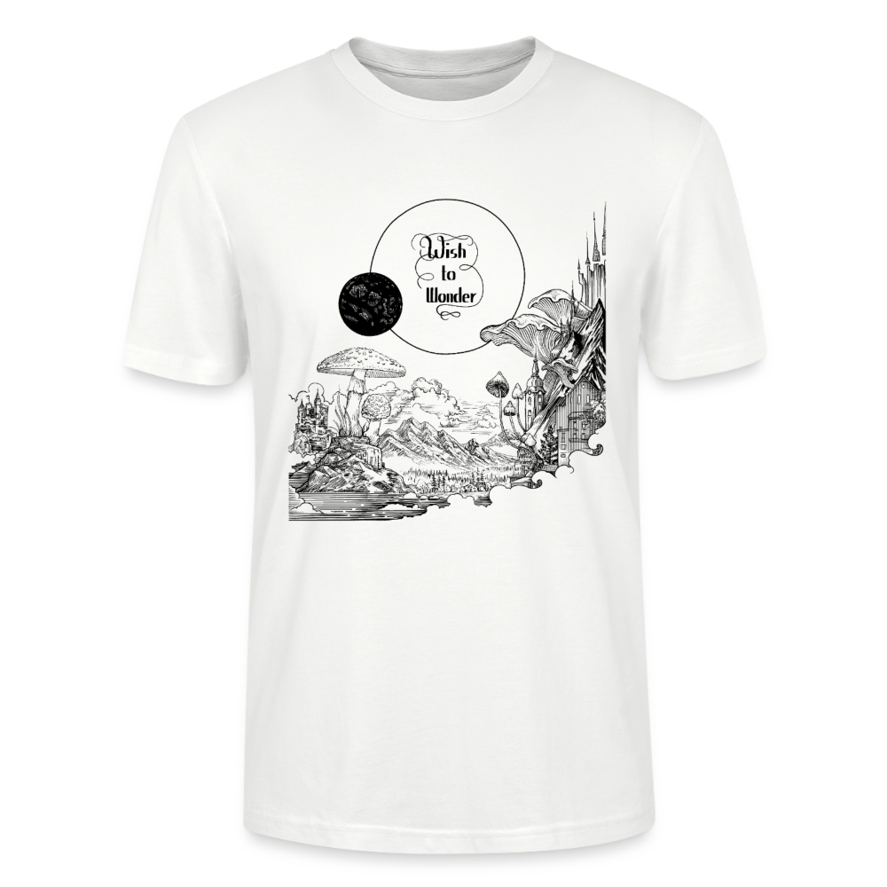 WTW - Welcome To Wonderland black print | Stanley/Stella CRAFTER Unisex T-Shirt - white