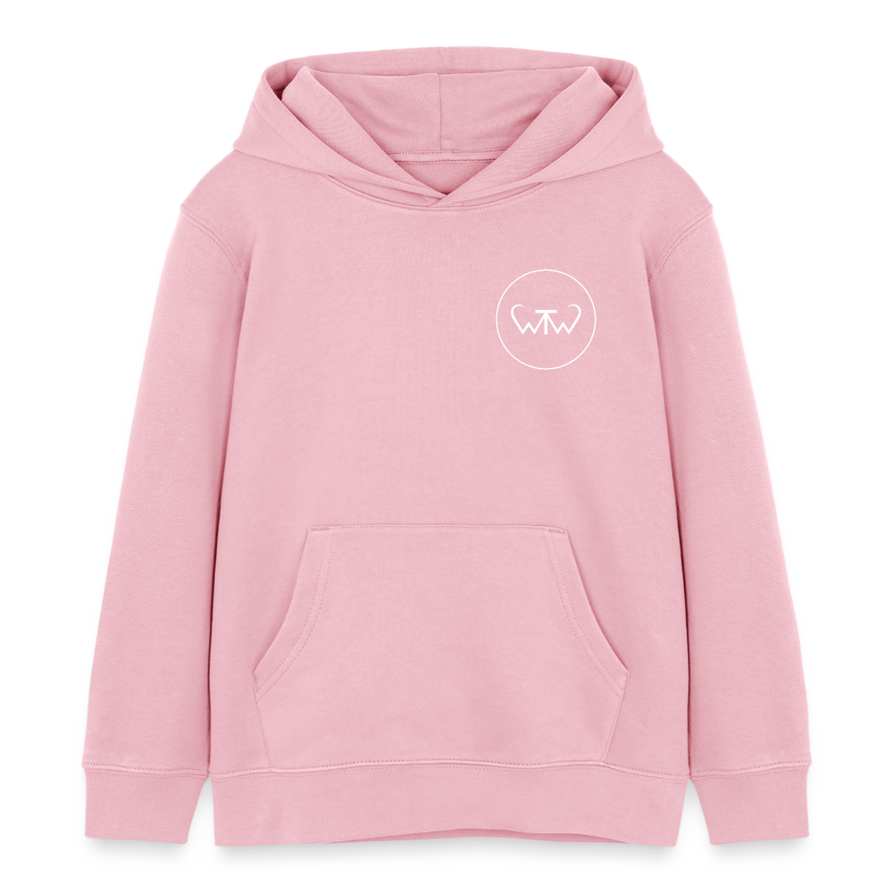 Wish To Wonder - whale | Kids’ Organic Hoodie - cotton pink