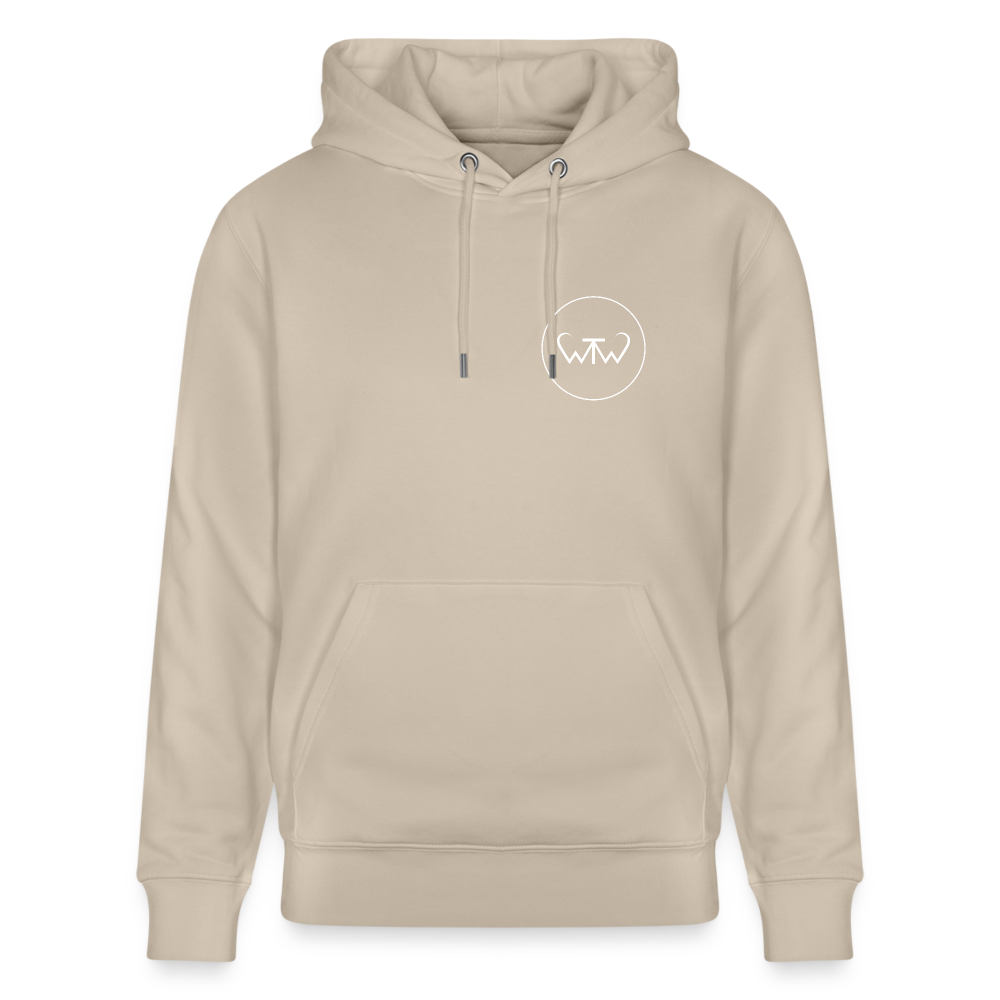 Wish To Wonder - whale | Unisex Organic Hoodie - beige