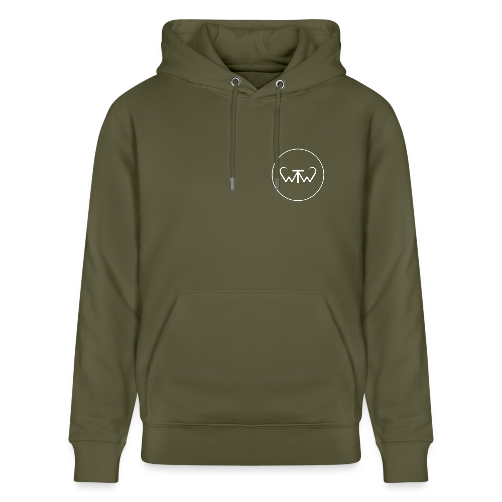 Wish To Wonder - Welcome To Wonderland | Unisex Organic Hoodie - khaki green