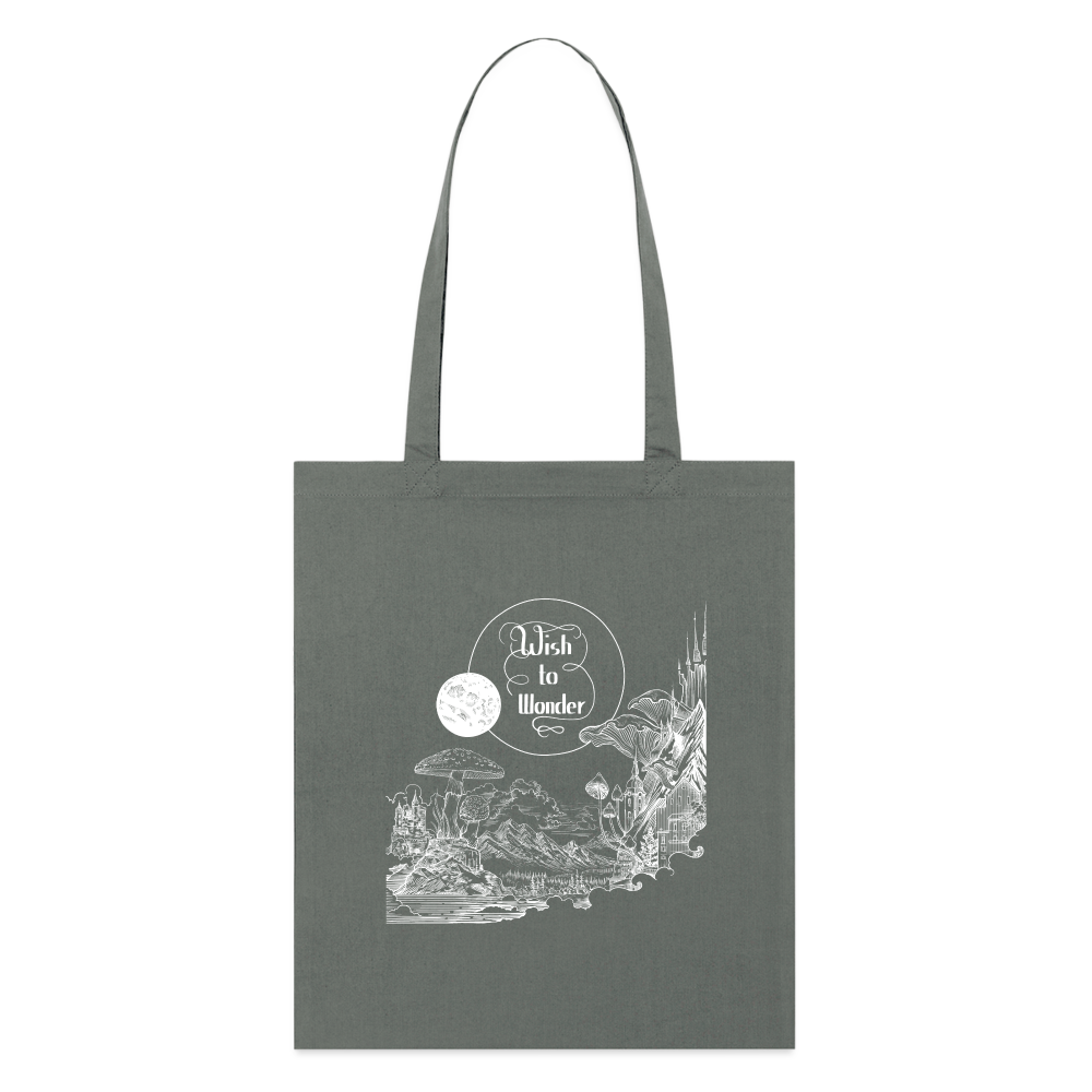 Wish To Wonder - Welcome To Wonderland | Organic Tote Bag - anthracite