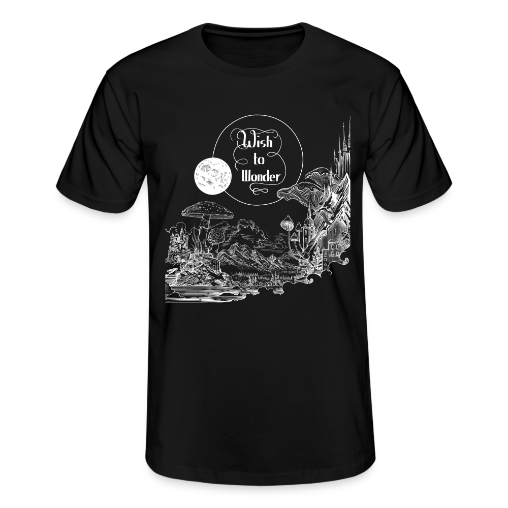 Wish To Wonder - Welcome To Wonderland | Fruit of the Loom Men's T-shirt - black