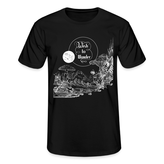 Wish To Wonder - Welcome To Wonderland | Fruit of the Loom Men's T-shirt - black