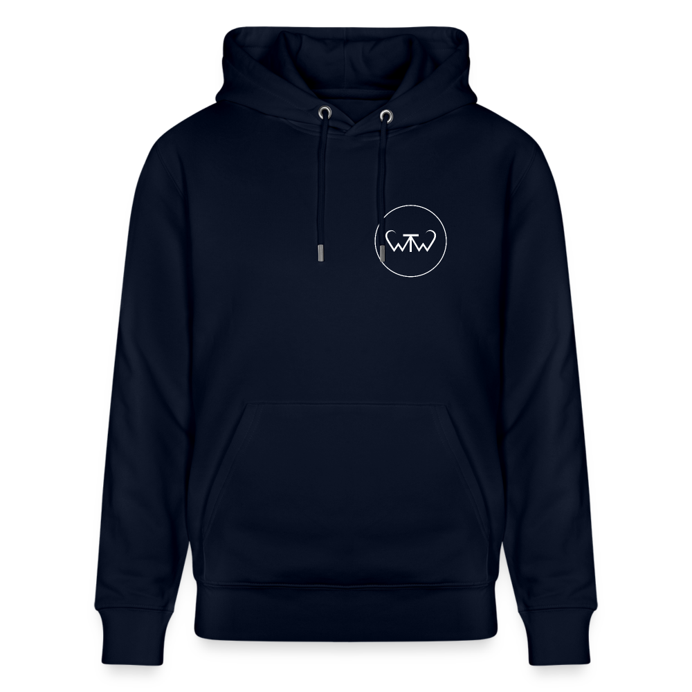 Wish To Wonder - Welcome To Wonderland | Unisex Organic Hoodie - navy