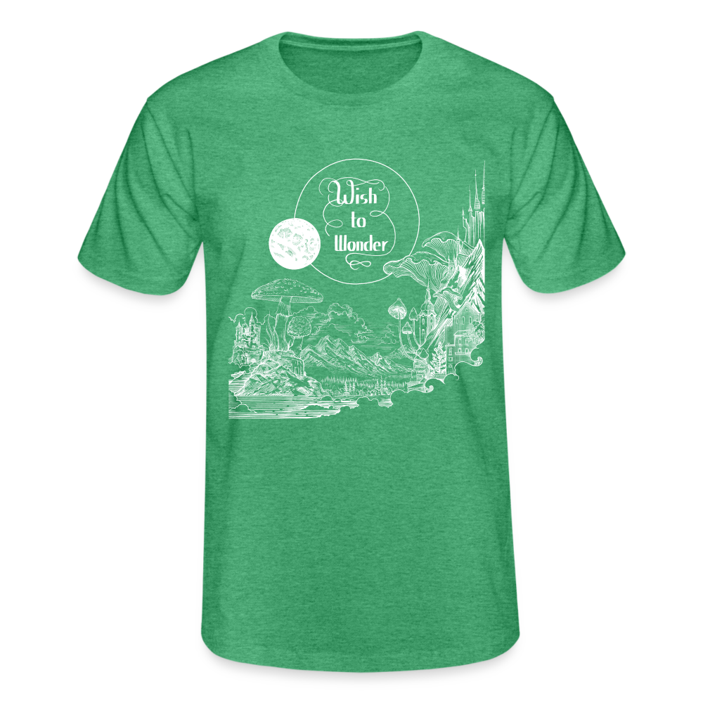 Wish To Wonder - Welcome To Wonderland | Fruit of the Loom Men's T-shirt - heather green