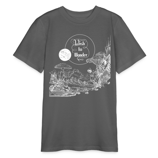 Wish To Wonder - Welcome To Wonderland | Organic Teen T-Shirt - anthracite