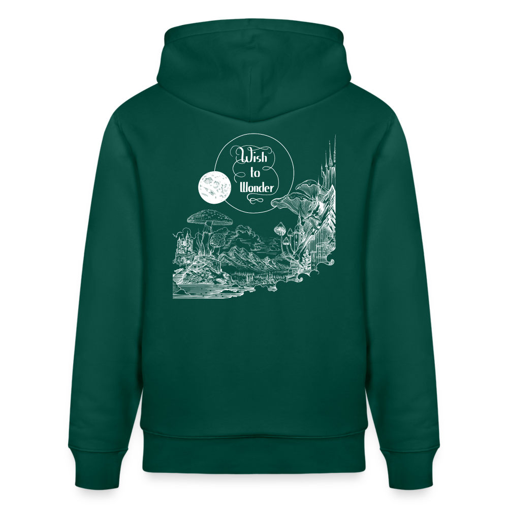 Wish To Wonder - Welcome To Wonderland | Unisex Organic Hoodie - forest