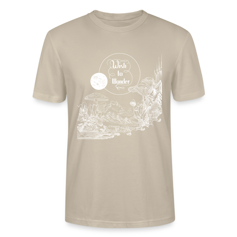 WTW - Welcome To Wonderland white print | Stanley/Stella CRAFTER Unisex T-Shirt - beige