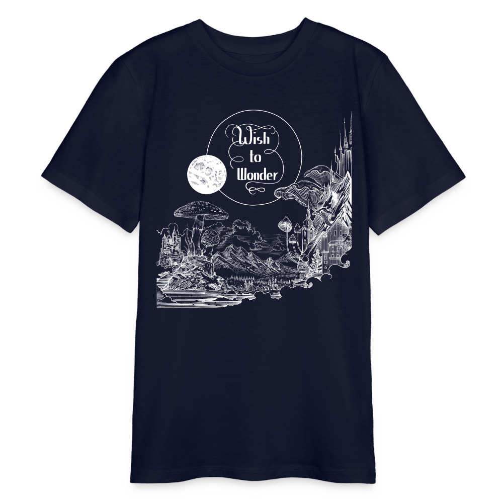 Wish To Wonder - Welcome To Wonderland | Organic Teen T-Shirt - navy