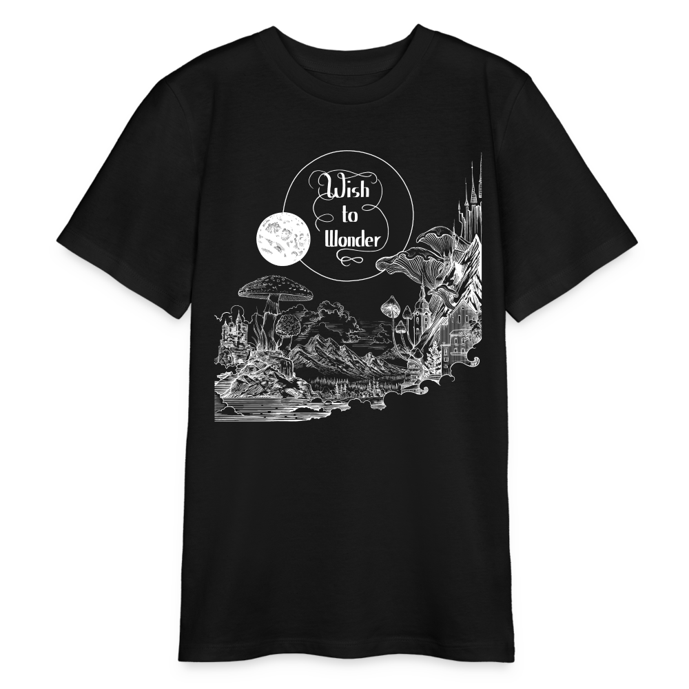 Wish To Wonder - Welcome To Wonderland | Organic Teen T-Shirt - black