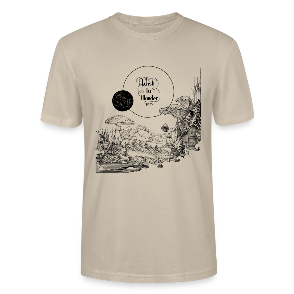 WTW - Welcome To Wonderland black print | Stanley/Stella CRAFTER Unisex T-Shirt - beige