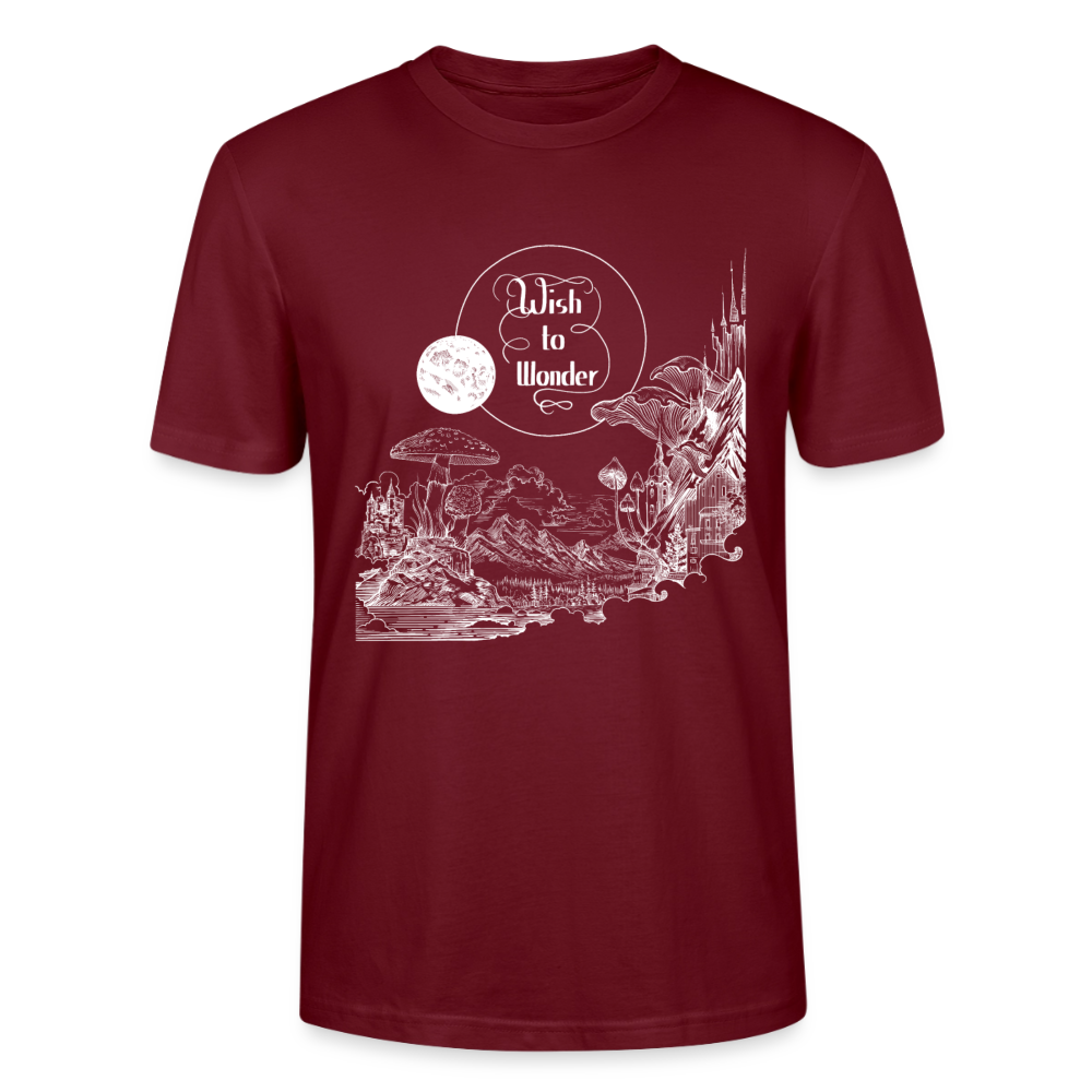 WTW - Welcome To Wonderland white print | Stanley/Stella CRAFTER Unisex T-Shirt - burgundy