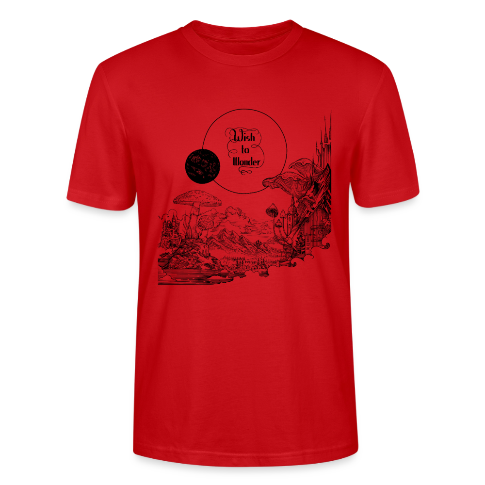 WTW - Welcome To Wonderland black print | Stanley/Stella CRAFTER Unisex T-Shirt - red