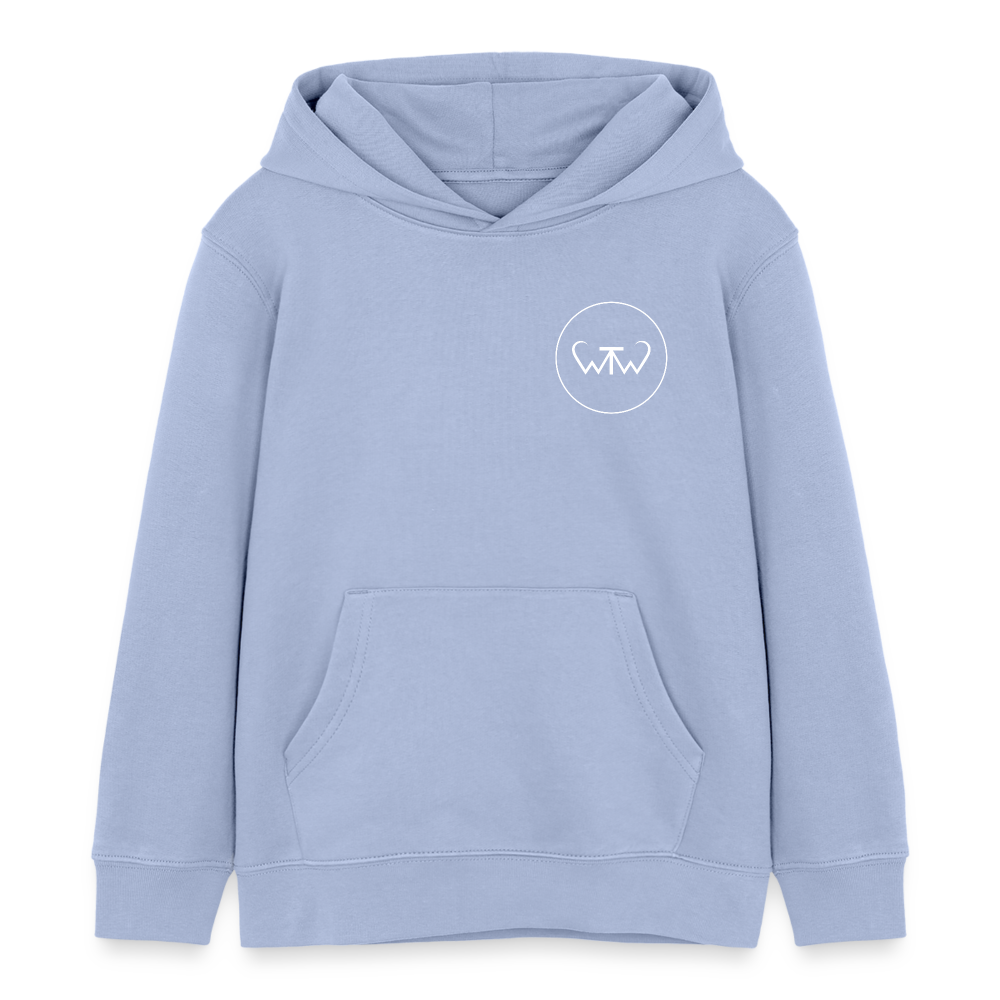 Wish To Wonder - whale | Kids’ Organic Hoodie - sky