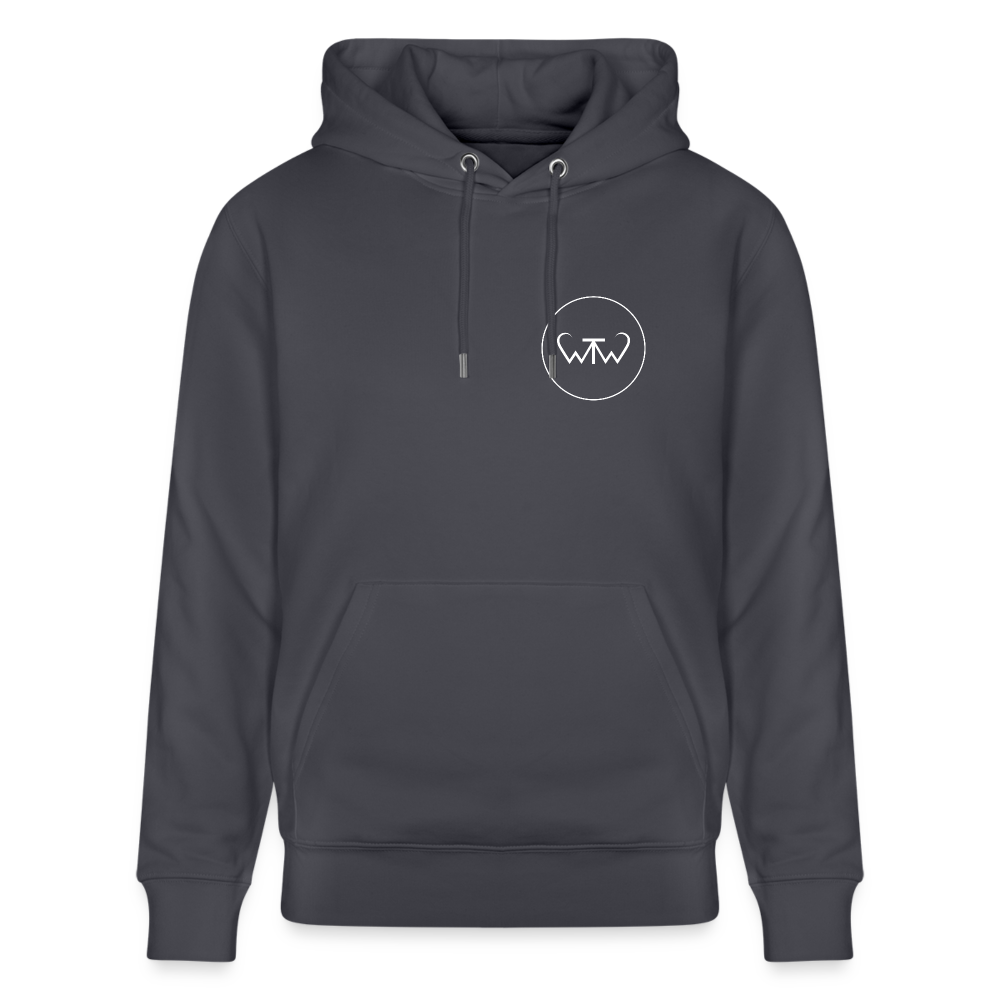 Wish To Wonder - whale | Unisex Organic Hoodie - indigo blue