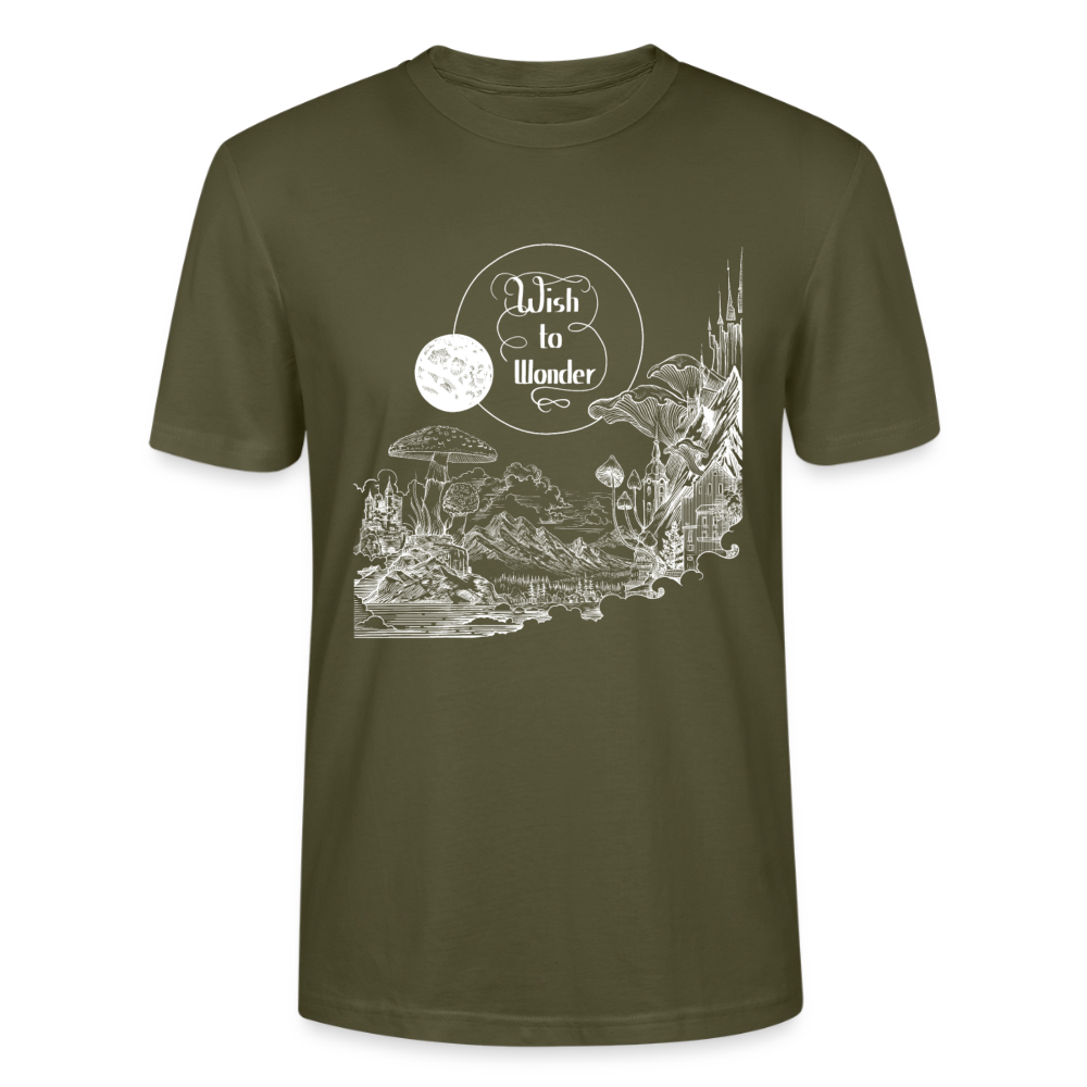 WTW - Welcome To Wonderland white print | Stanley/Stella CRAFTER Unisex T-Shirt - khaki