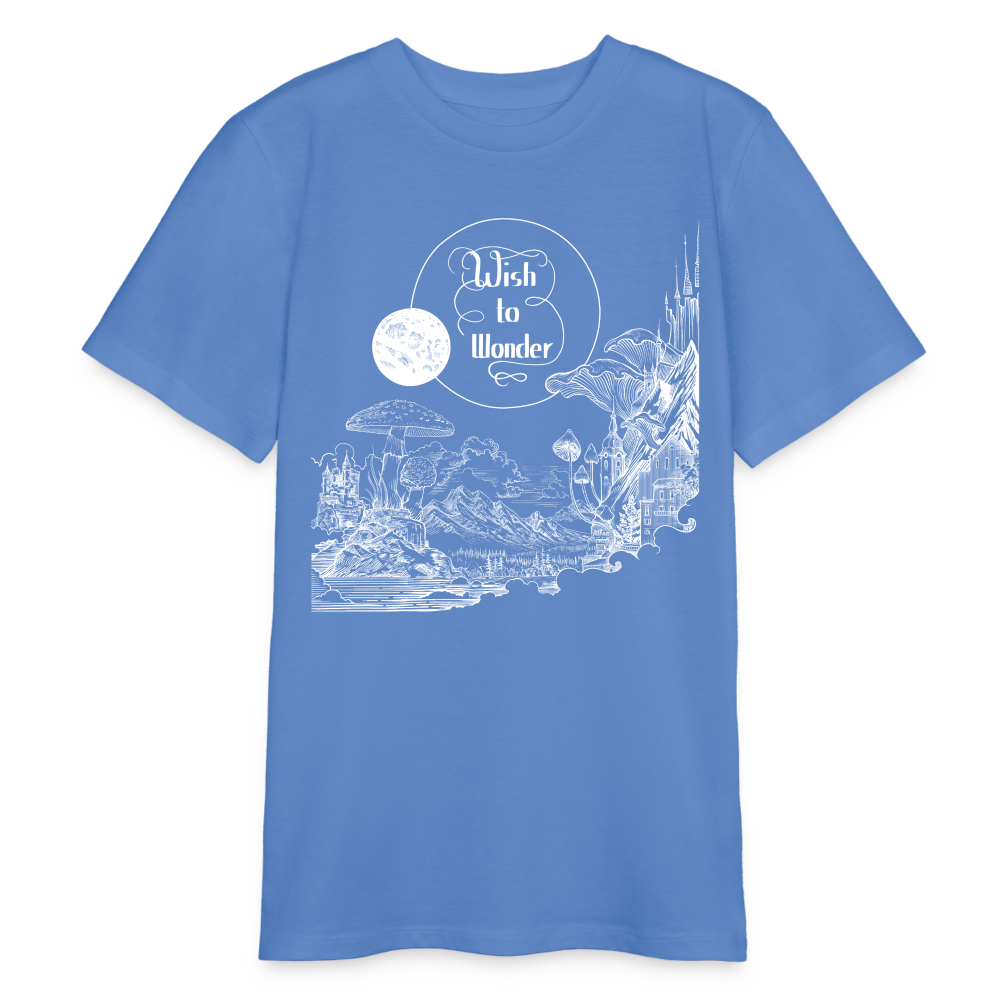 Wish To Wonder - Welcome To Wonderland | Organic Teen T-Shirt - bright blue