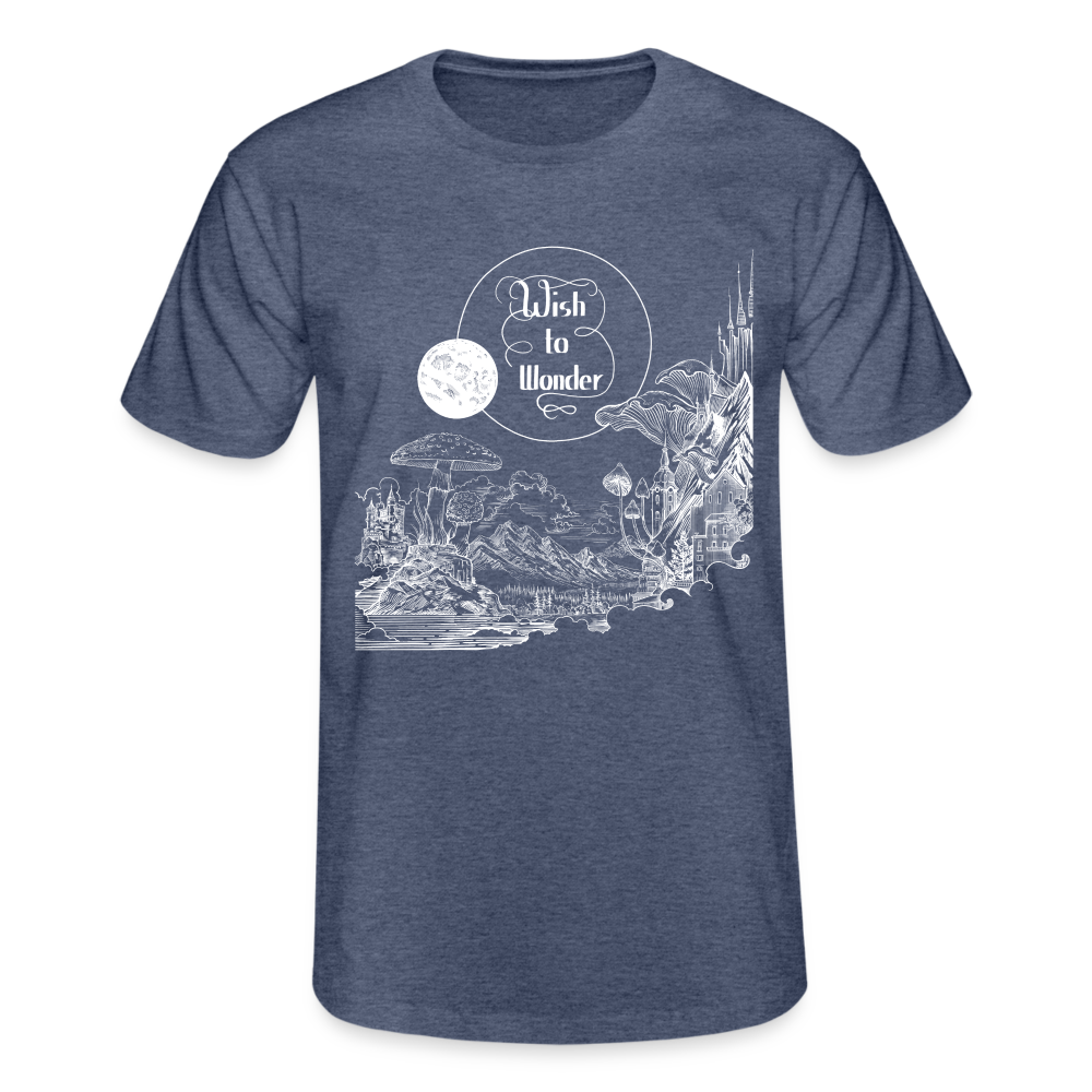 Wish To Wonder - Welcome To Wonderland | Fruit of the Loom Men's T-shirt - heather navy