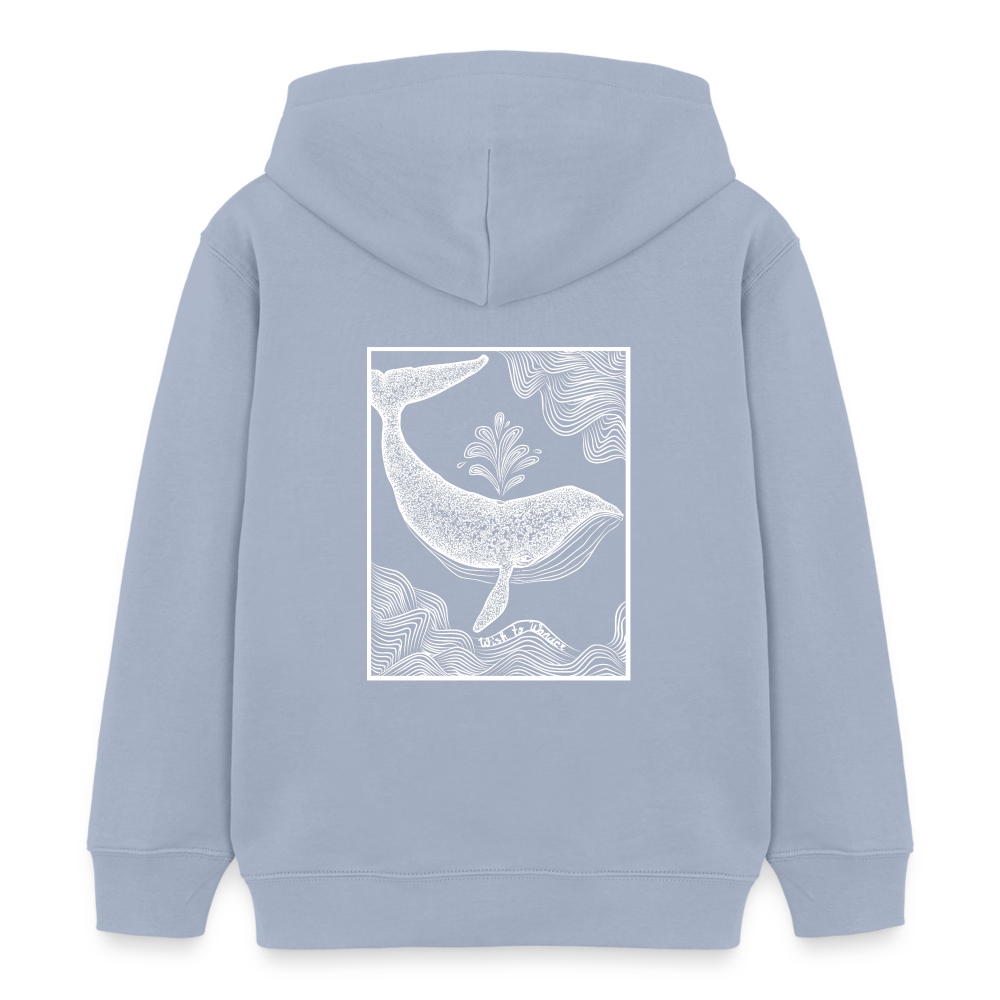 Wish To Wonder - whale | Kids’ Organic Hoodie - lavender-violet