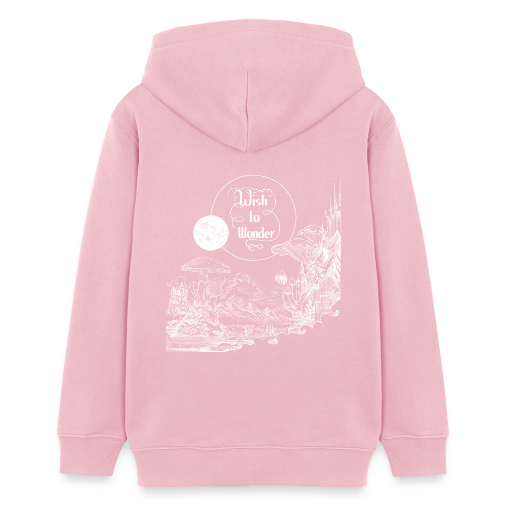 Wish To Wonder - Welcome To Wonderland | Teen Organic Hoodie - cotton pink