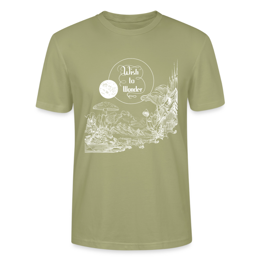 WTW - Welcome To Wonderland white print | Stanley/Stella CRAFTER Unisex T-Shirt - sage