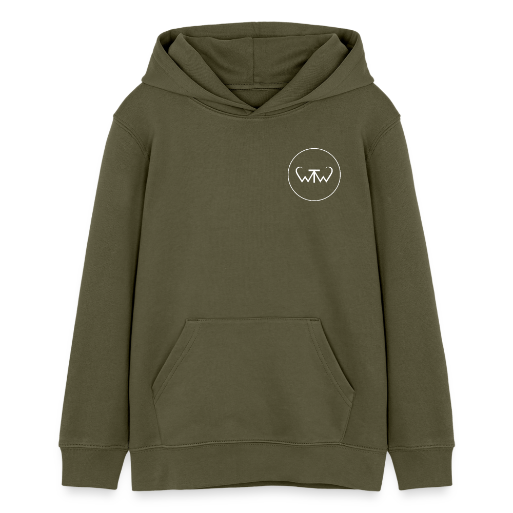 Wish To Wonder - Welcome To Wonderland | Teen Organic Hoodie - khaki