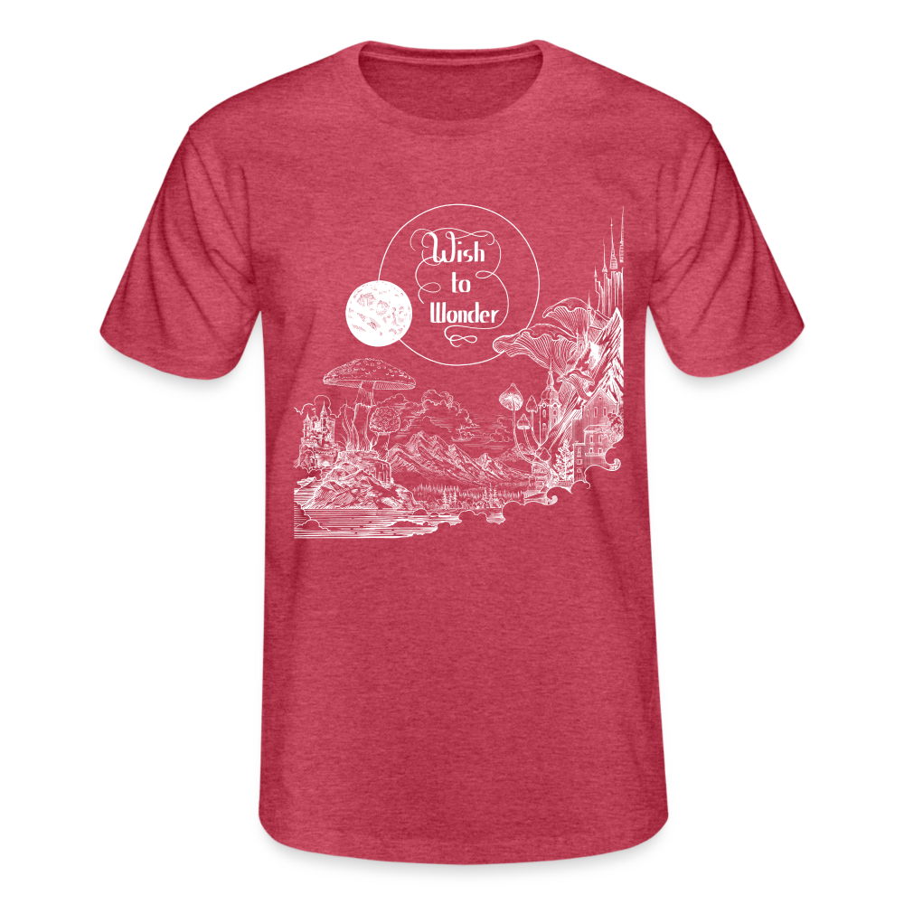 Wish To Wonder - Welcome To Wonderland | Fruit of the Loom Men's T-shirt - heather red