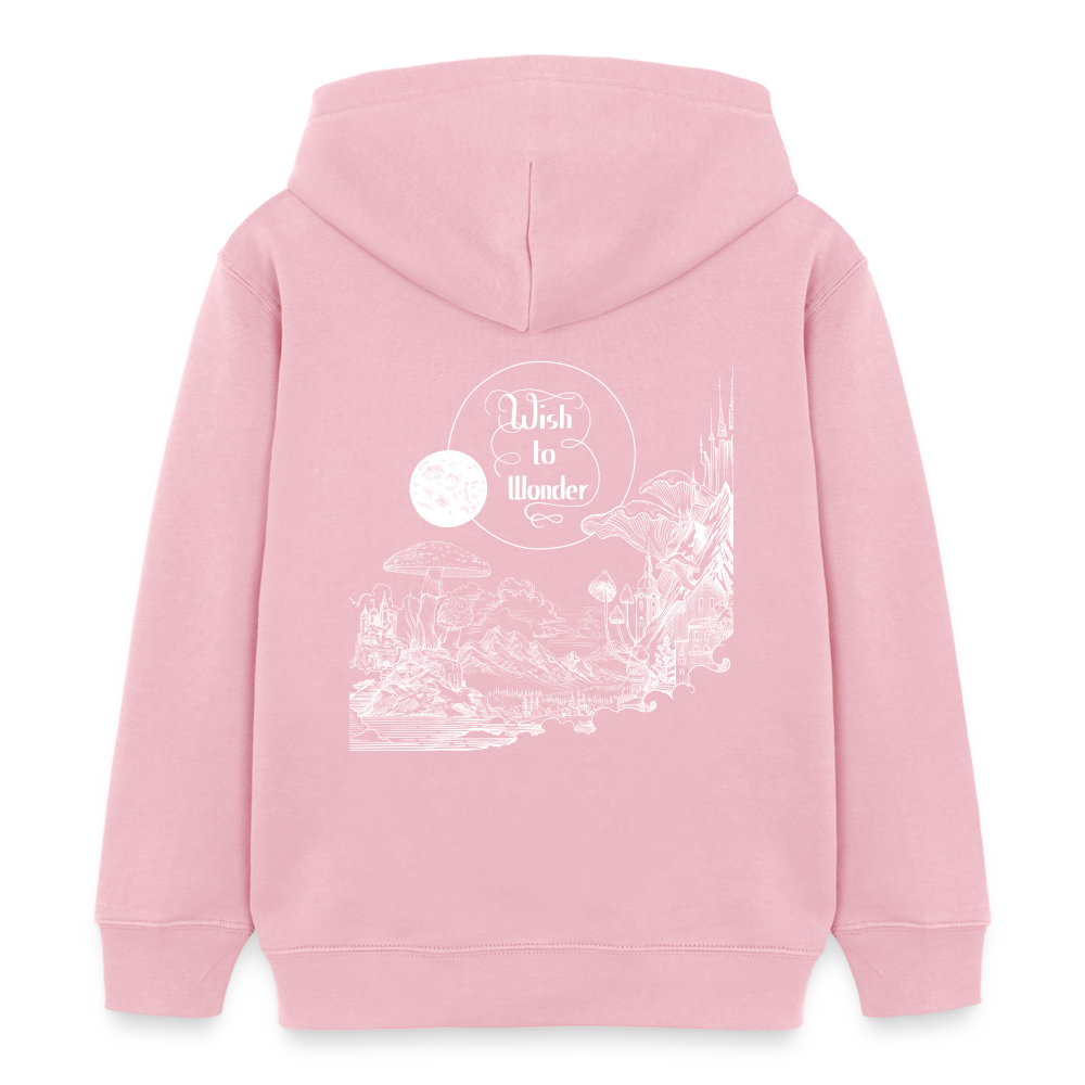 Wish To Wonder - Welcome To Wonderland | Kids’ Organic Hoodie - cotton pink