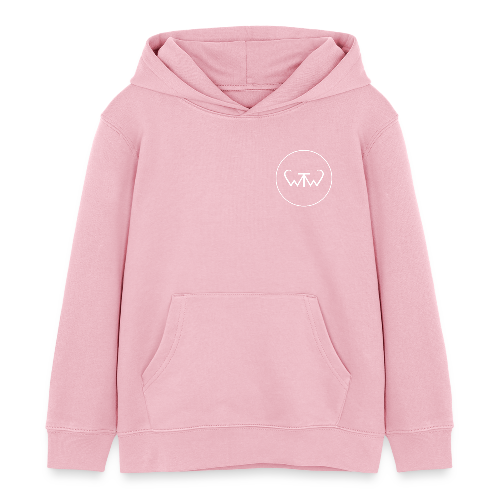 Wish To Wonder - Welcome To Wonderland | Kids’ Organic Hoodie - cotton pink