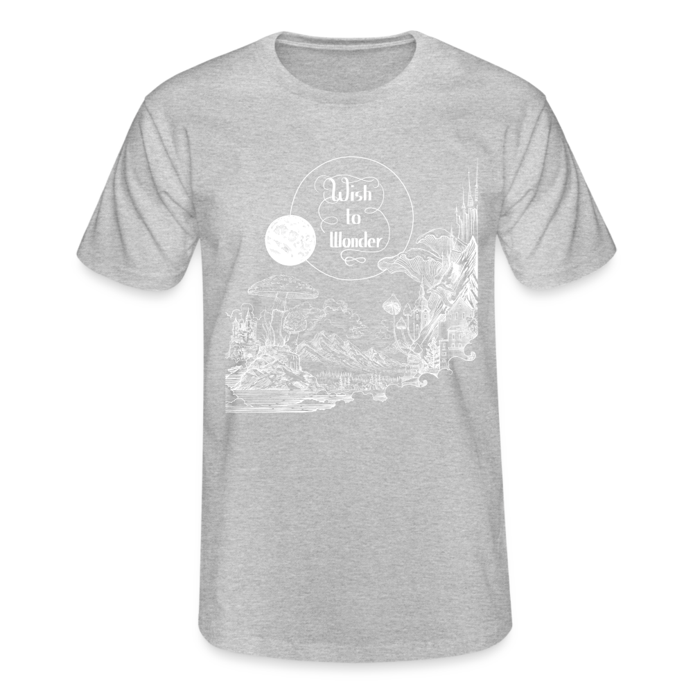 Wish To Wonder - Welcome To Wonderland | Fruit of the Loom Men's T-shirt - heather grey