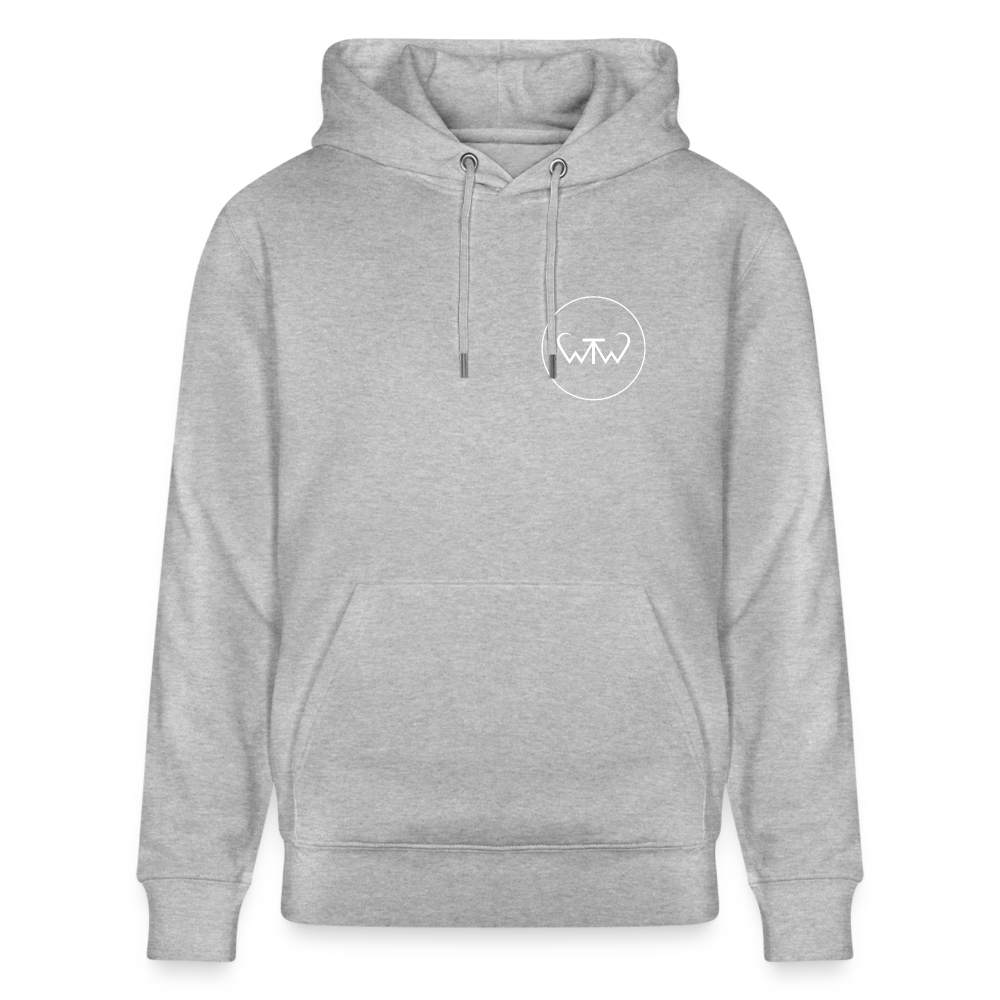 Wish To Wonder - Welcome To Wonderland | Unisex Organic Hoodie - heather grey