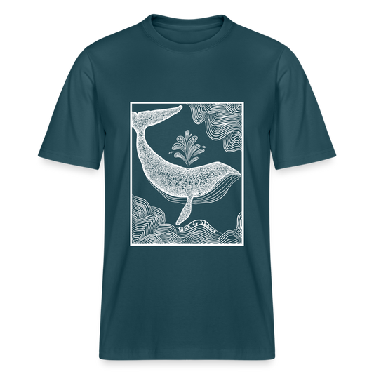 Wish To Wonder - whale | Relaxed Fit Unisex Organic T-Shirt - stargazer