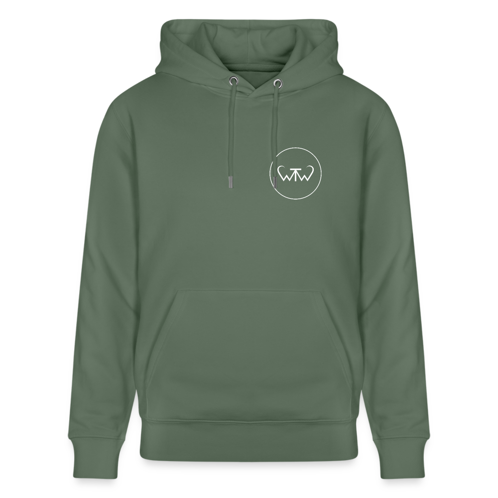 Wish To Wonder - whale | Unisex Organic Hoodie - cypress green