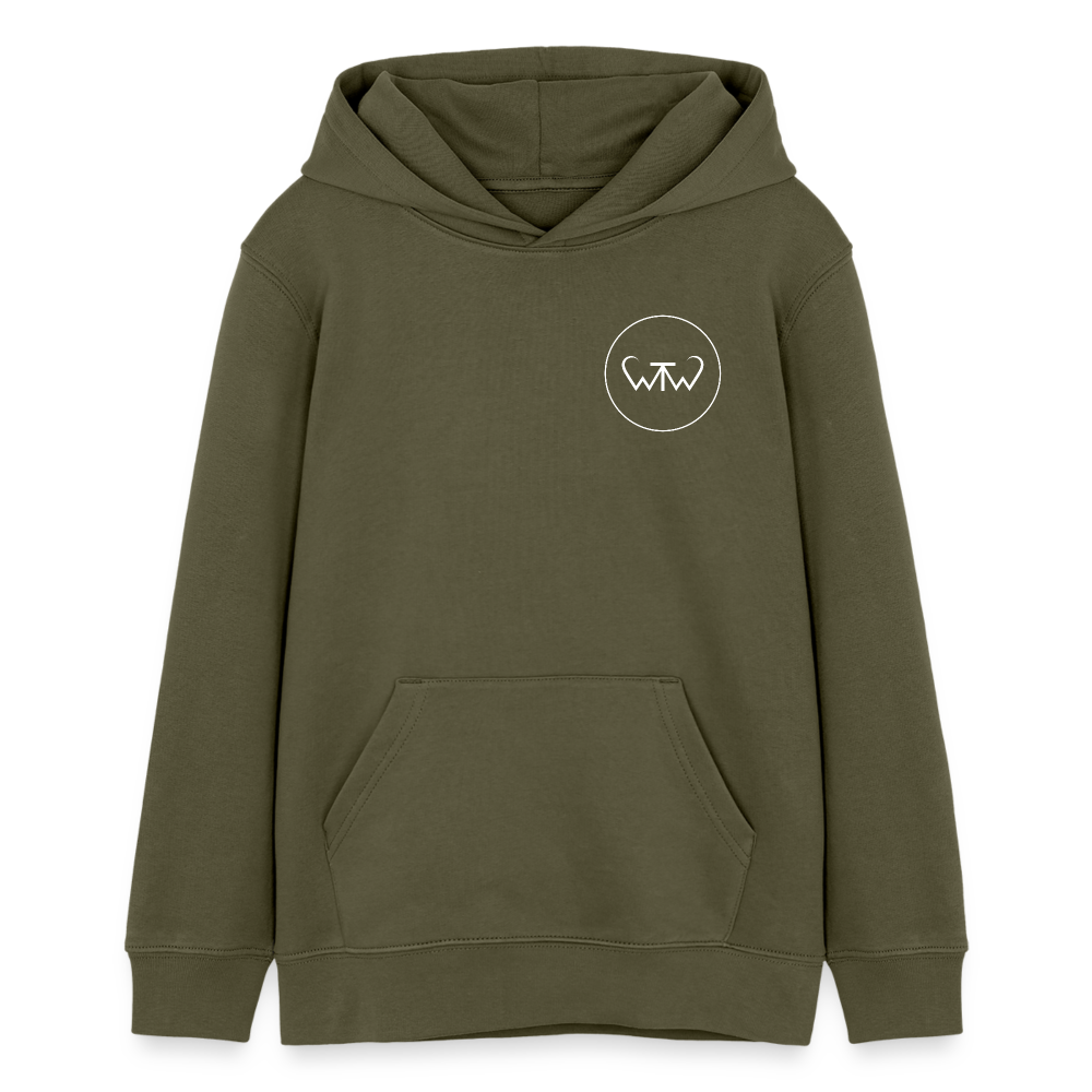 Wish To Wonder - whale | Teen Organic Hoodie - khaki