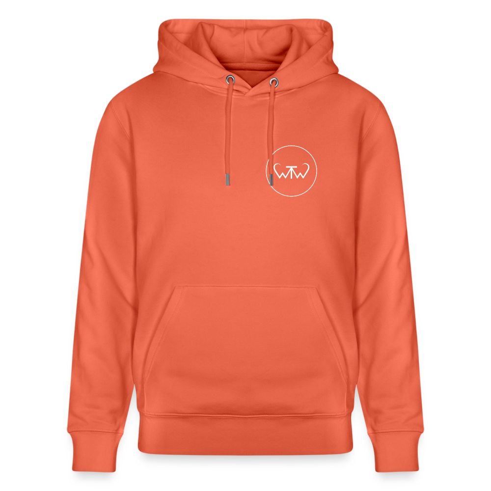 Wish To Wonder - whale | Unisex Organic Hoodie - light red