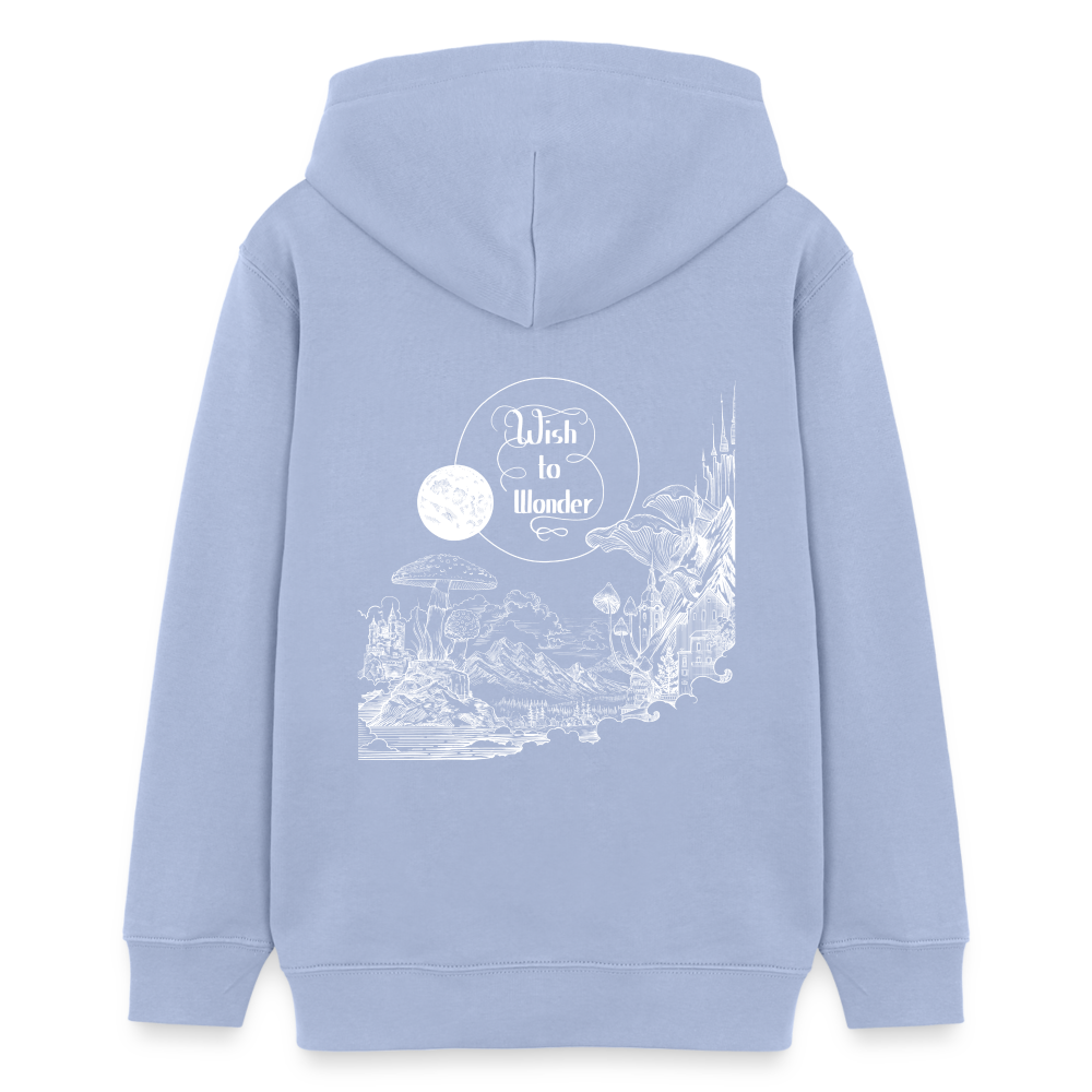 Wish To Wonder - Welcome To Wonderland | Teen Organic Hoodie - sky