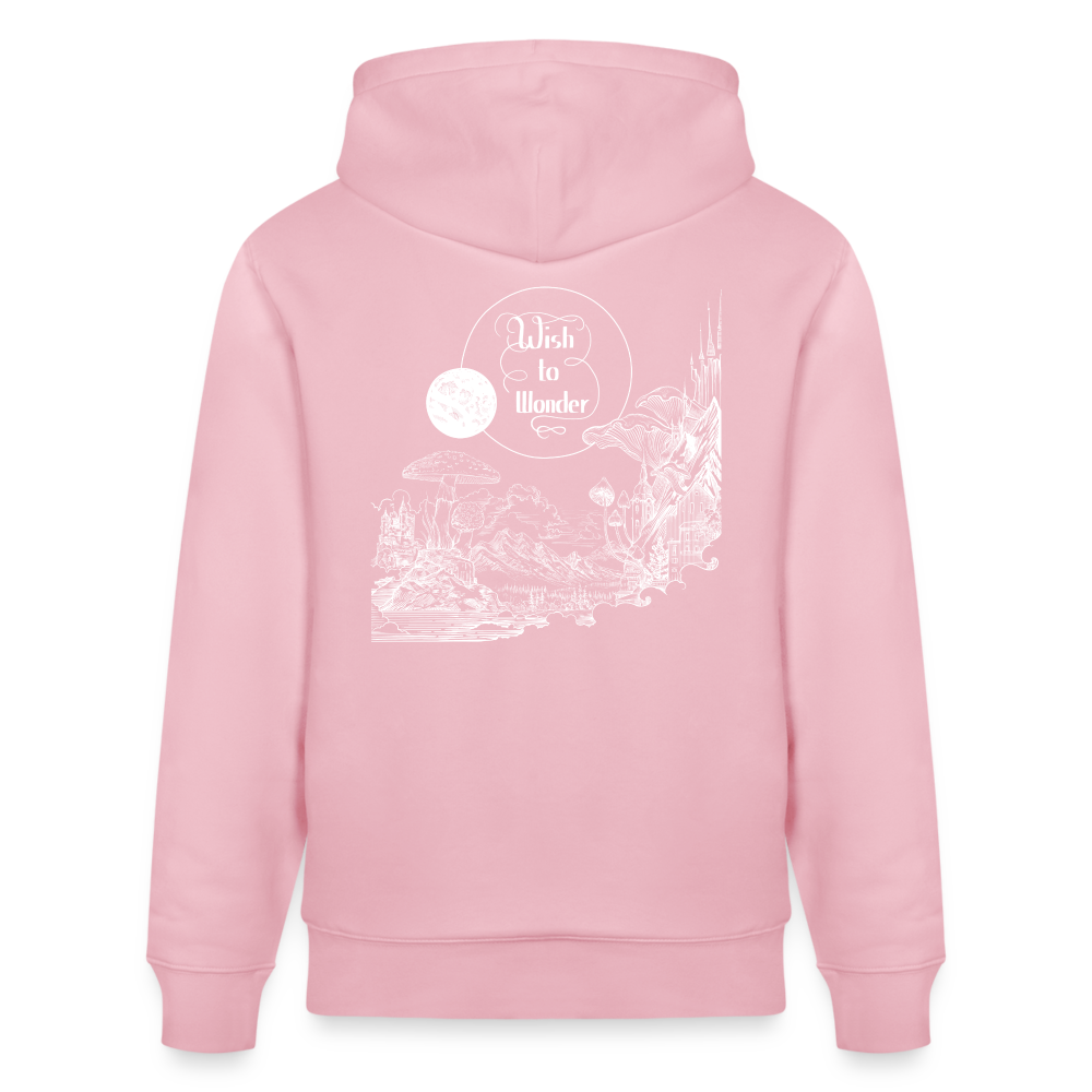 Wish To Wonder - Welcome To Wonderland | Unisex Organic Hoodie - cotton pink